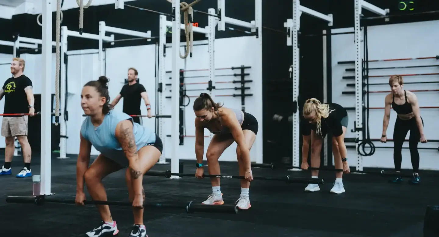 Group training class at Troy City Fitness